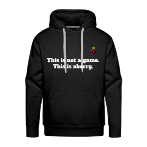 XBERRY hoodie black "this is not  a game. This is xberry"